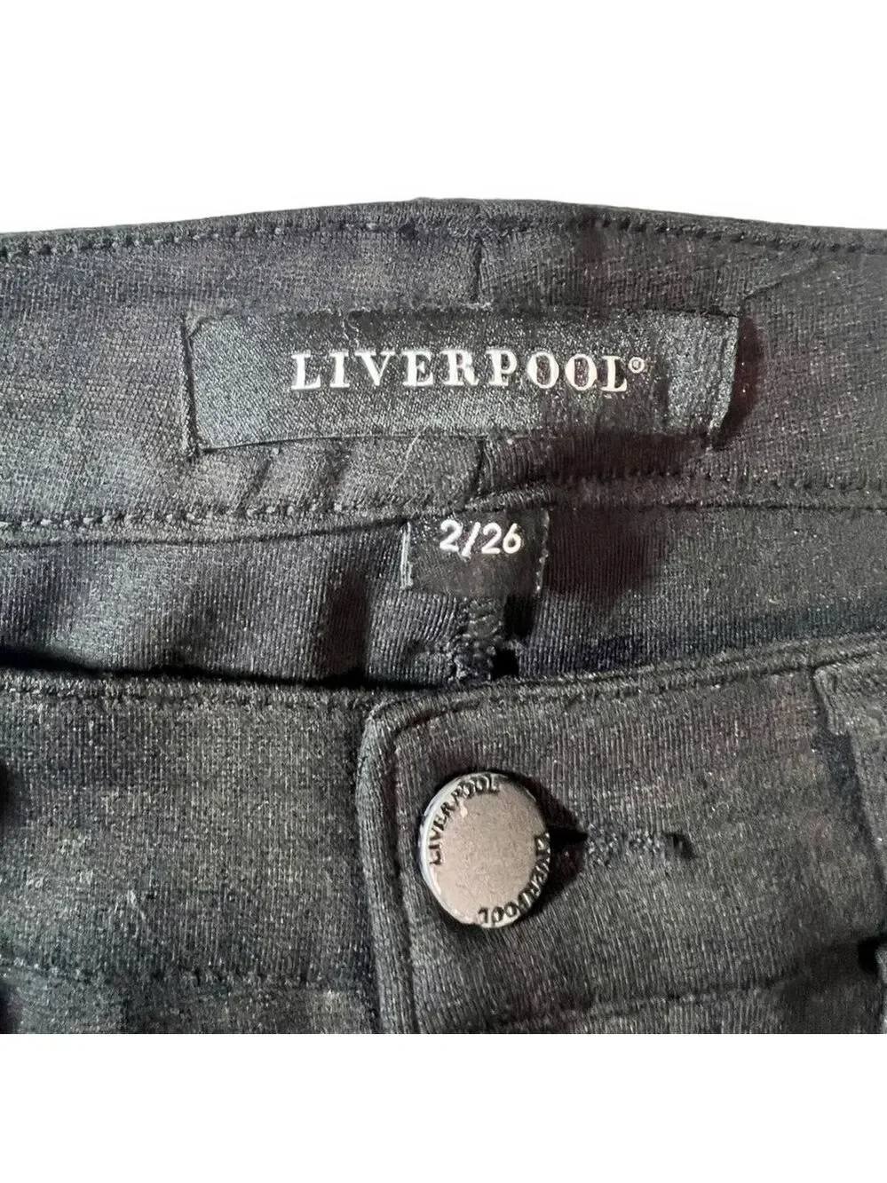 Liverpool Women’s Madonna Legging Black Brown Grid Size 2/26